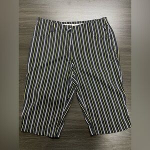VTG MASTERS By Alaska Golf Fashions Striped Shorts Black Yellow White Size 2-4